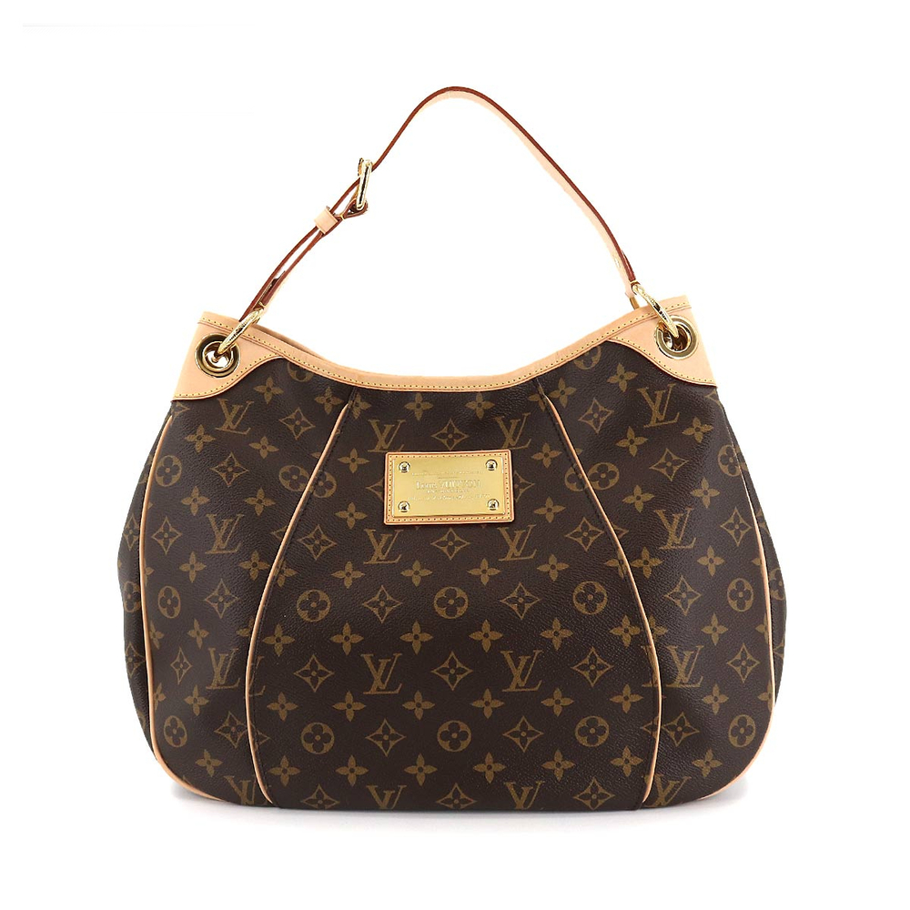 Louis Vuitton Monogram Galliera PM Shoulder Bag Brown Gold Hardware